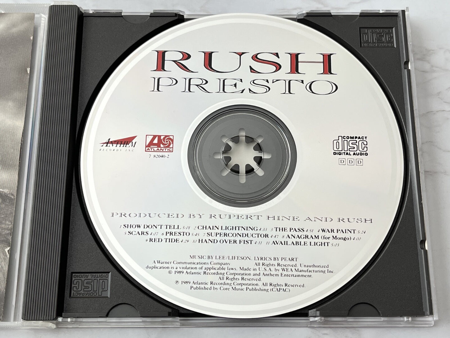 Rush – Presto (1989) [ORIGINAL USA PRESS]