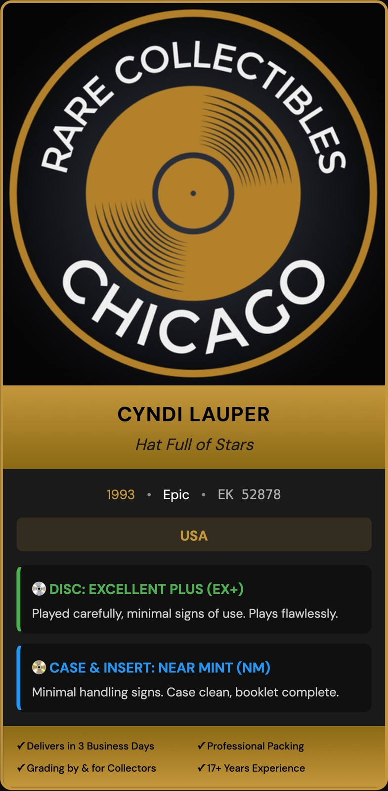 Cyndi Lauper – Hat Full of Stars (1993) [ORIGINAL USA PRESS]