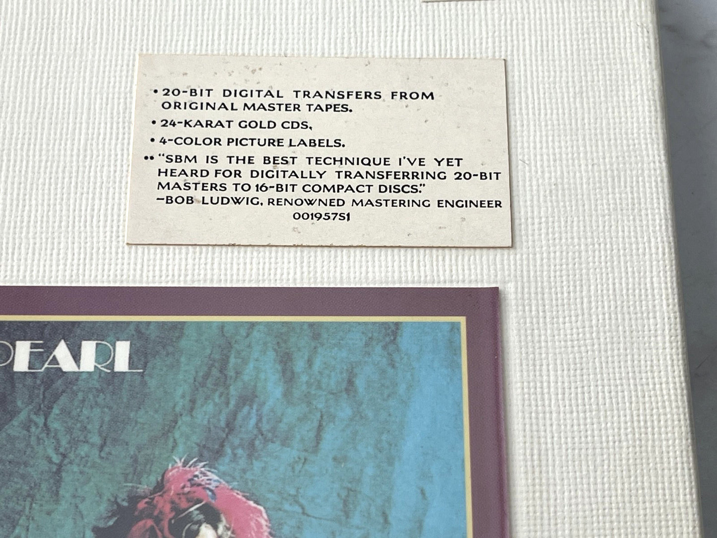 Janis Joplin – Pearl (24KT Gold, Numbered) (1993)