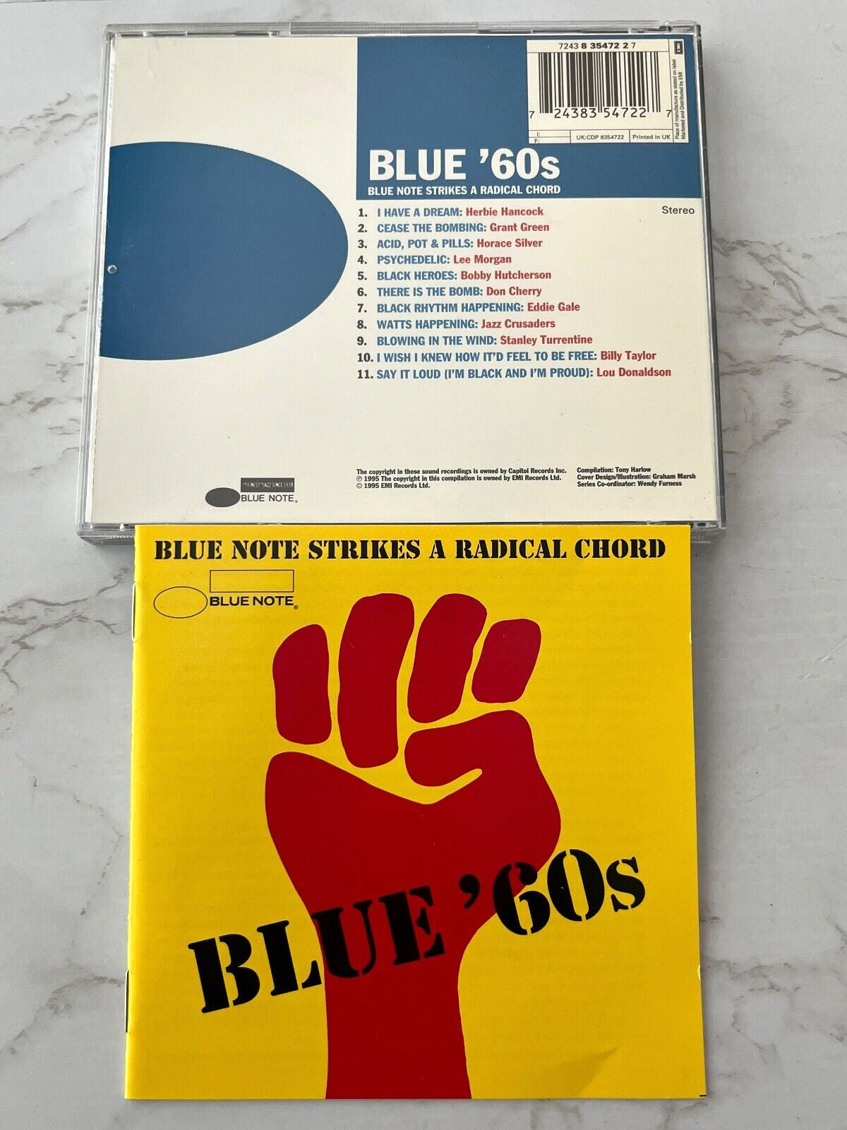 Herbie Hancock, Various, Lee Morgan – Blue 60's Blue Note Strikes A Radical Chord (1995) [UK PRESS]