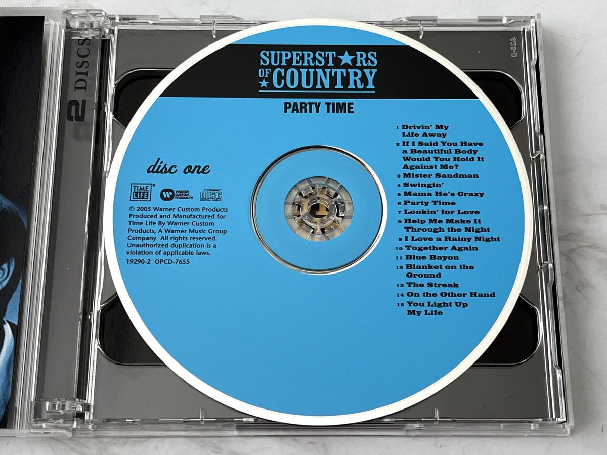 Cristy Lane, Kenny Rogers, Merle Haggard, Ray Stevens, Various – Time Life Music Superstars Of Country Party Time (2005)