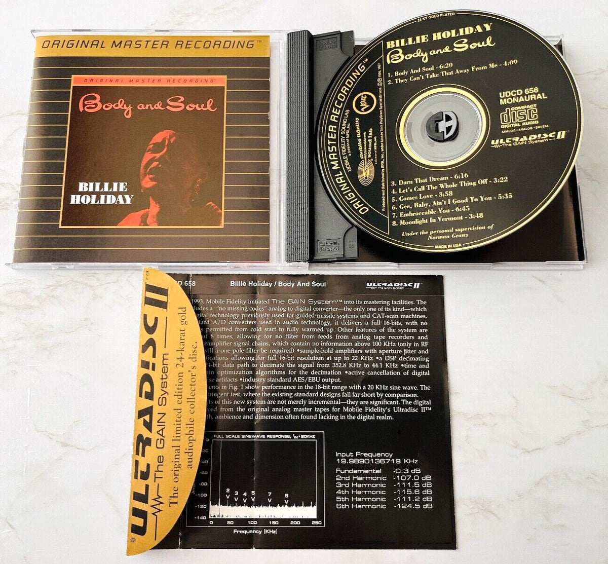 Billie Holiday – Body And Soul (MFSL, 24KT Gold, Numbered) (1996)