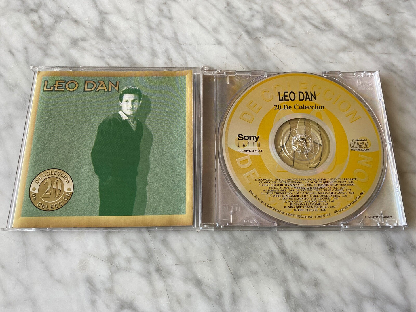 Leo Dan – 20 De Coleccion (1996) [ORIGINAL USA PRESS]