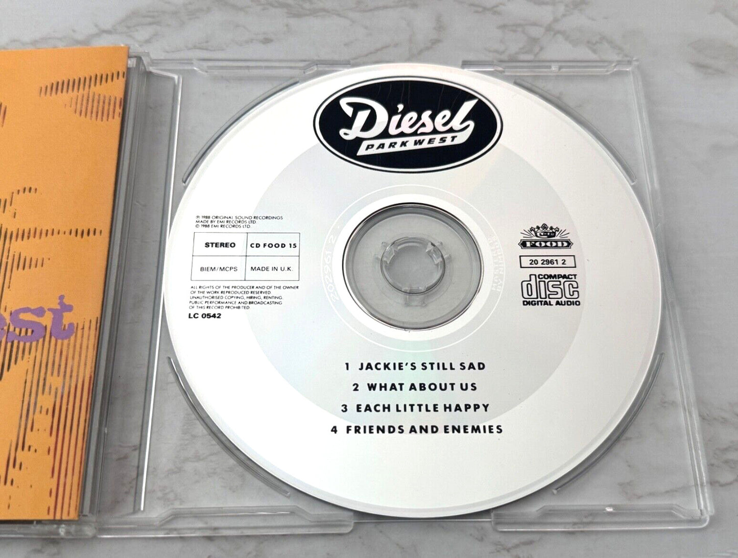 Diesel Park West – Jackie's Still Sad (1988) [UK PRESS]