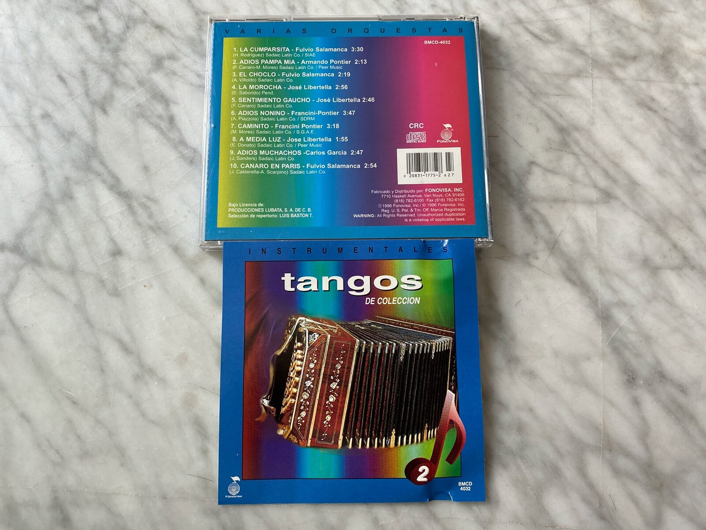 Fulvio Salamanca, Various – Tangos De Colección Instrumentales (1996) [ORIGINAL USA PRESS]