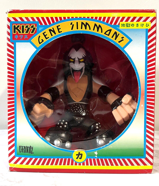 KISS Gene Simmons Hotter Than Hell GRUNTZ Figure 2002 Love Gun Outfit
