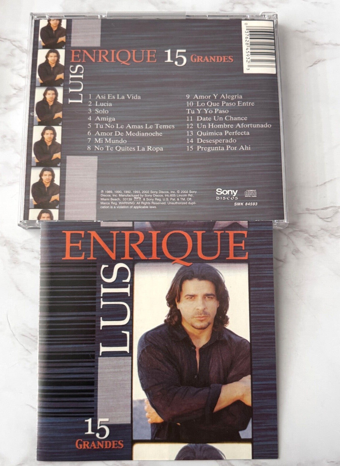 Luis Enrique – 15 Grandes (2002) [ORIGINAL USA PRESS]