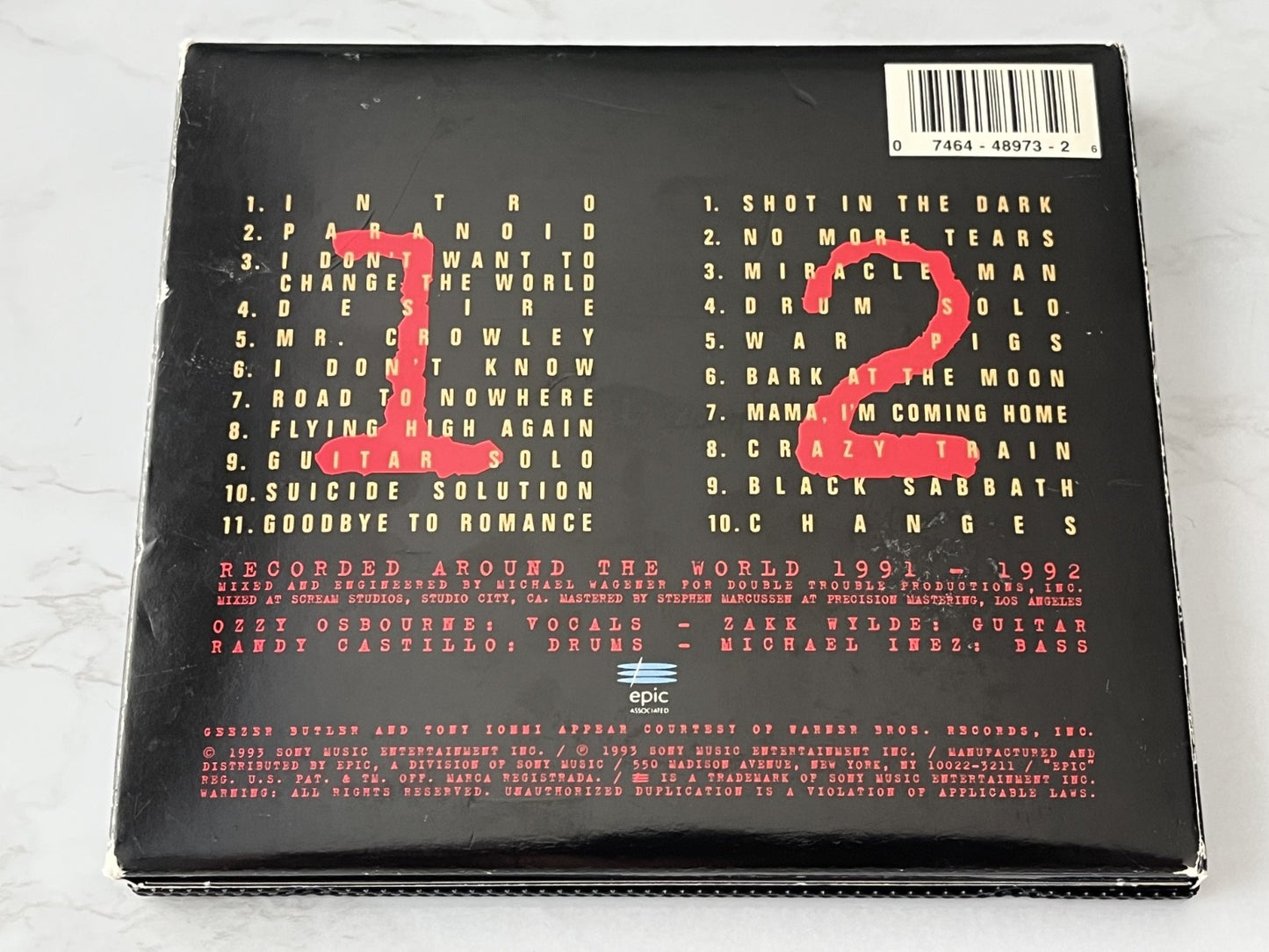 Ozzy Osbourne – Live & Loud (Numbered) (1993)