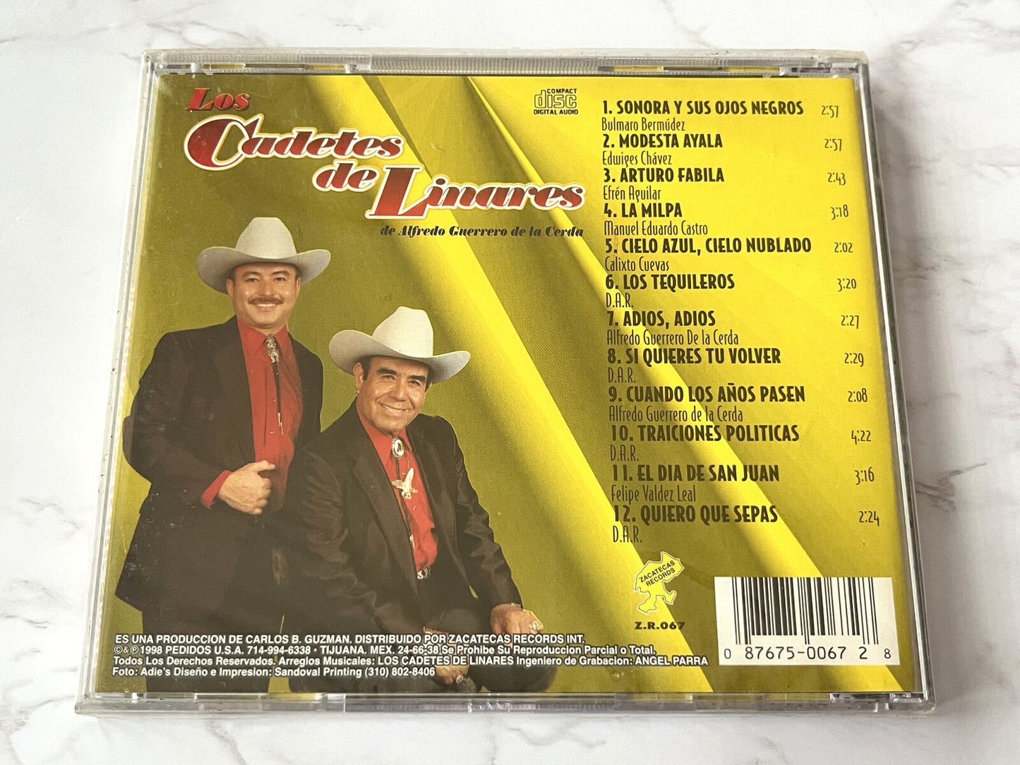 Los Cadetes De Linares – Sonora Y Sus Ojos Negros (1998) [ORIGINAL USA PRESS]