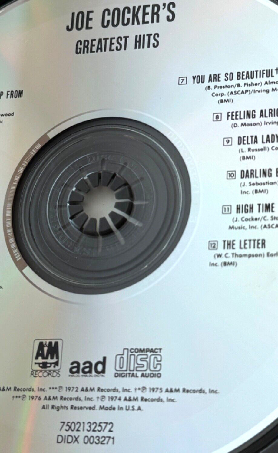 Joe Cocker – Greatest Hits [DADC PRESS]