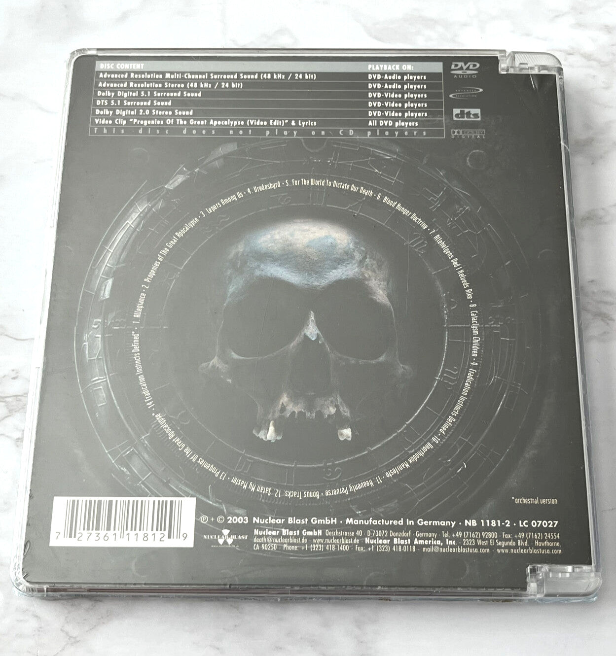 Dimmu Borgir – Death Cult Armageddon DVD (2003) [GERMAN PRESS]