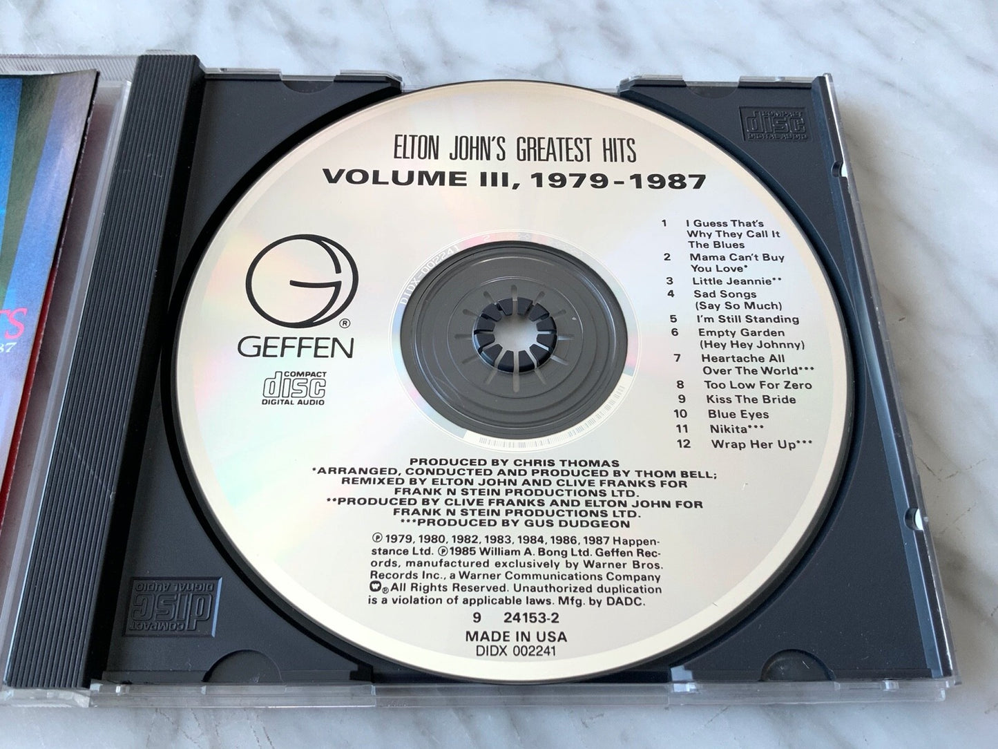 Elton John – Elton John's Greatest Hits Volume III 1979-1987 (1987) [DADC PRESS]