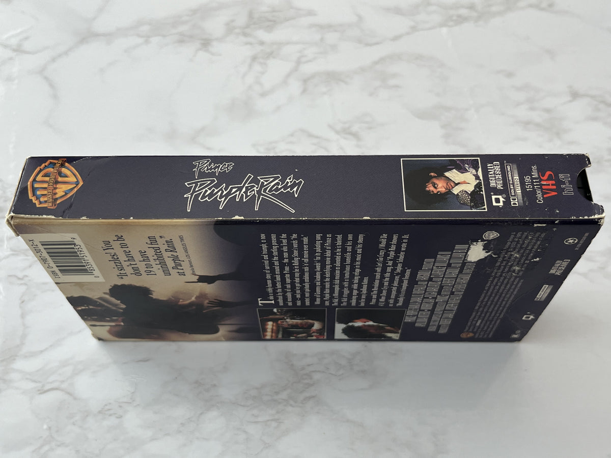 Prince Purple Rain VHS 1984 Warner 15195 Let's Go Crazy, When Doves Cry (1984)