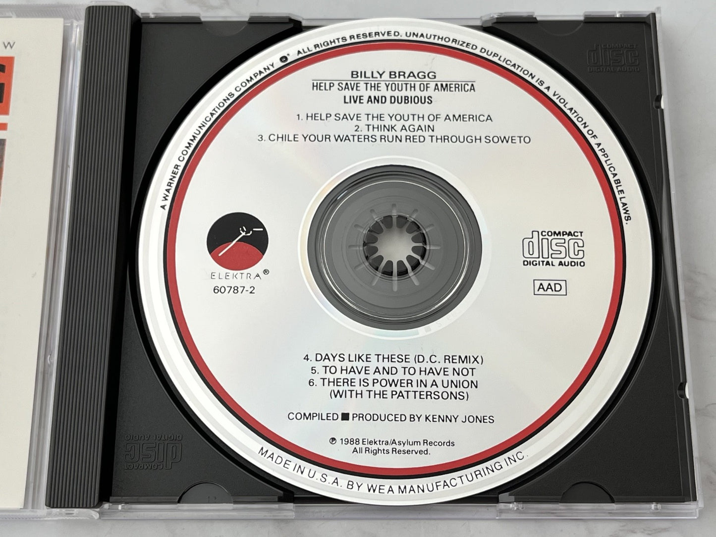 Billy Bragg – Help Save The Youth Of America (EP) (1988) [ORIGINAL USA PRESS]