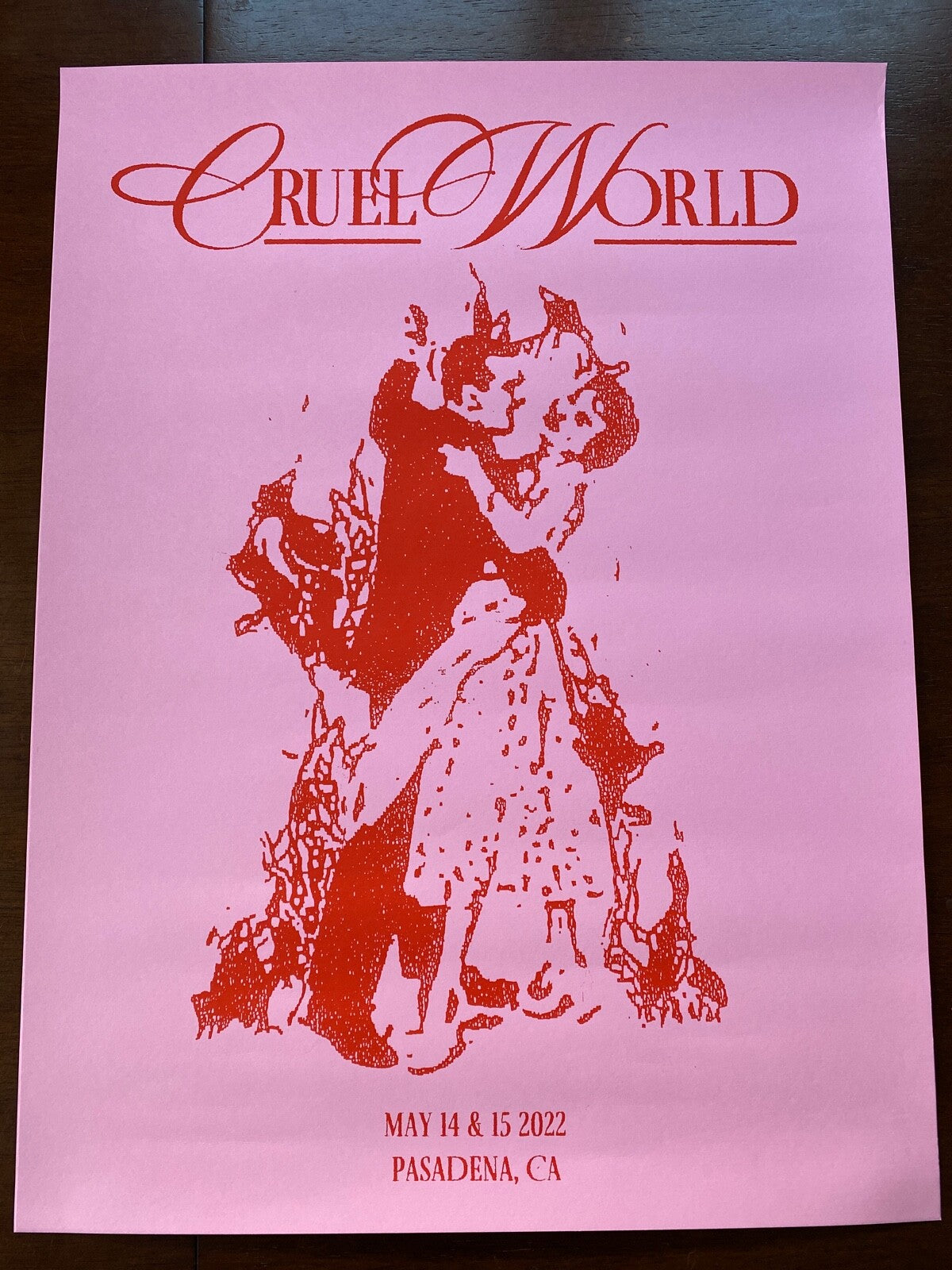 CRUEL WORLD FESTIVAL 2022 POSTER LIMITED EDITION! Morrissey, Blondie, Bauhaus