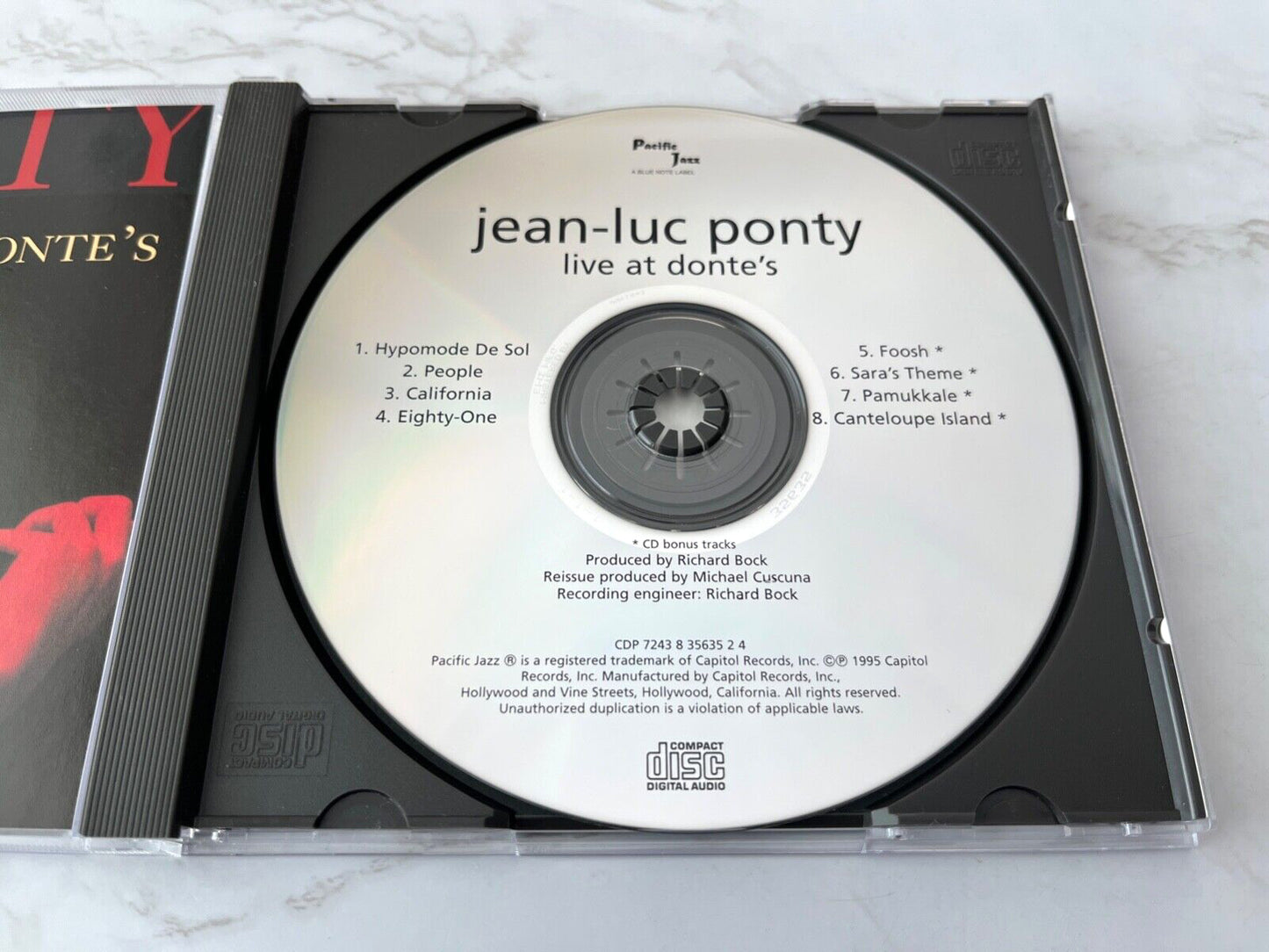 Jean Luc Ponty – Live At Donte's (1995) [ORIGINAL USA PRESS]