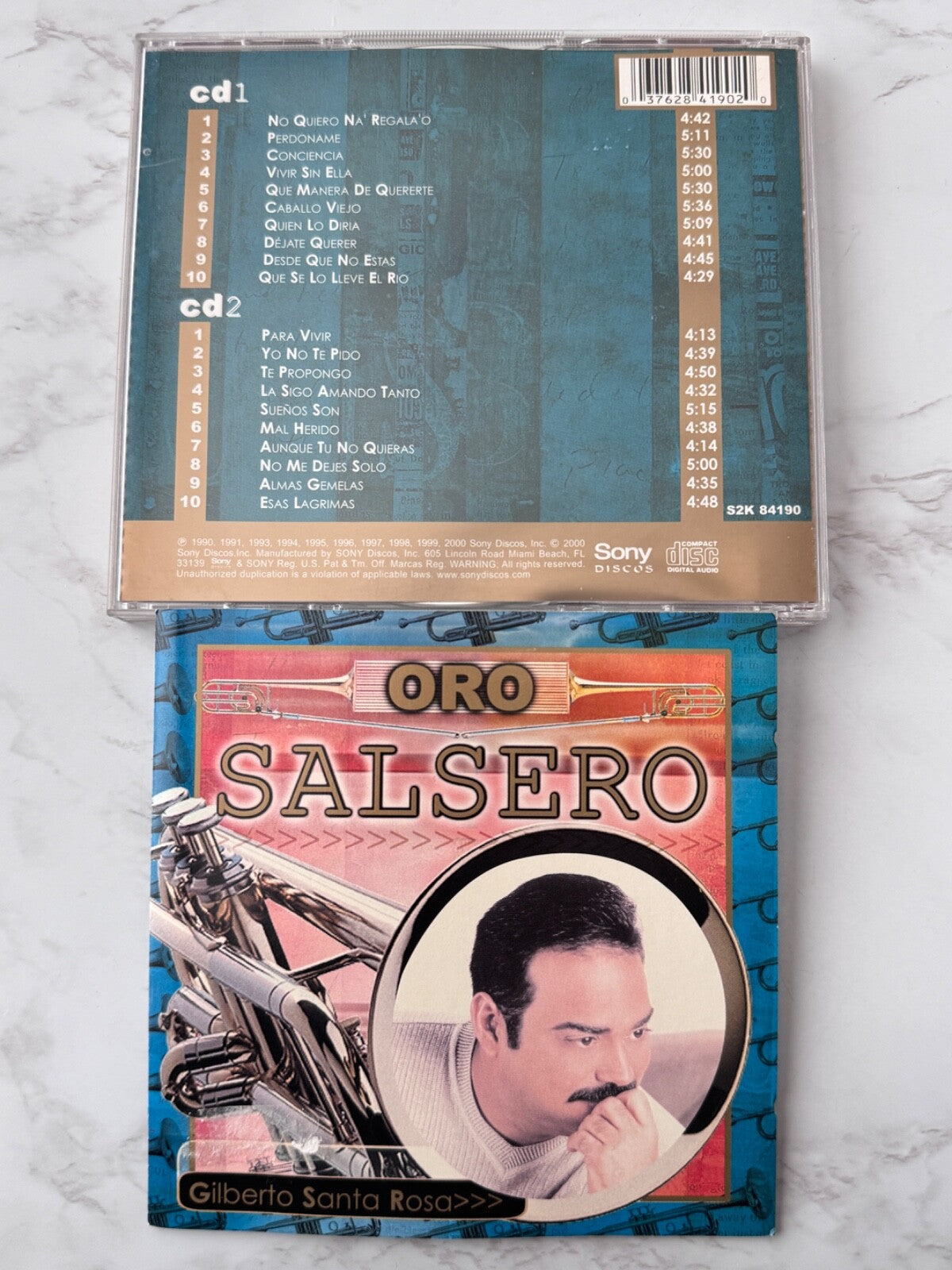 Gilberto Santa Rosa – Oro Salsero (2000) [ORIGINAL USA PRESS]