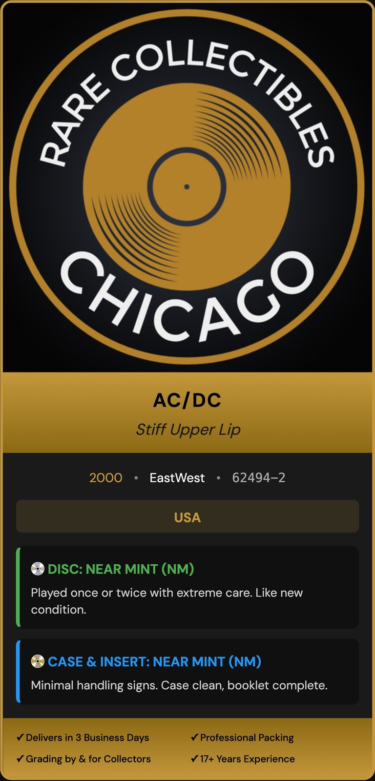 AC/DC – Stiff Upper Lip (2000) [ORIGINAL USA PRESS]