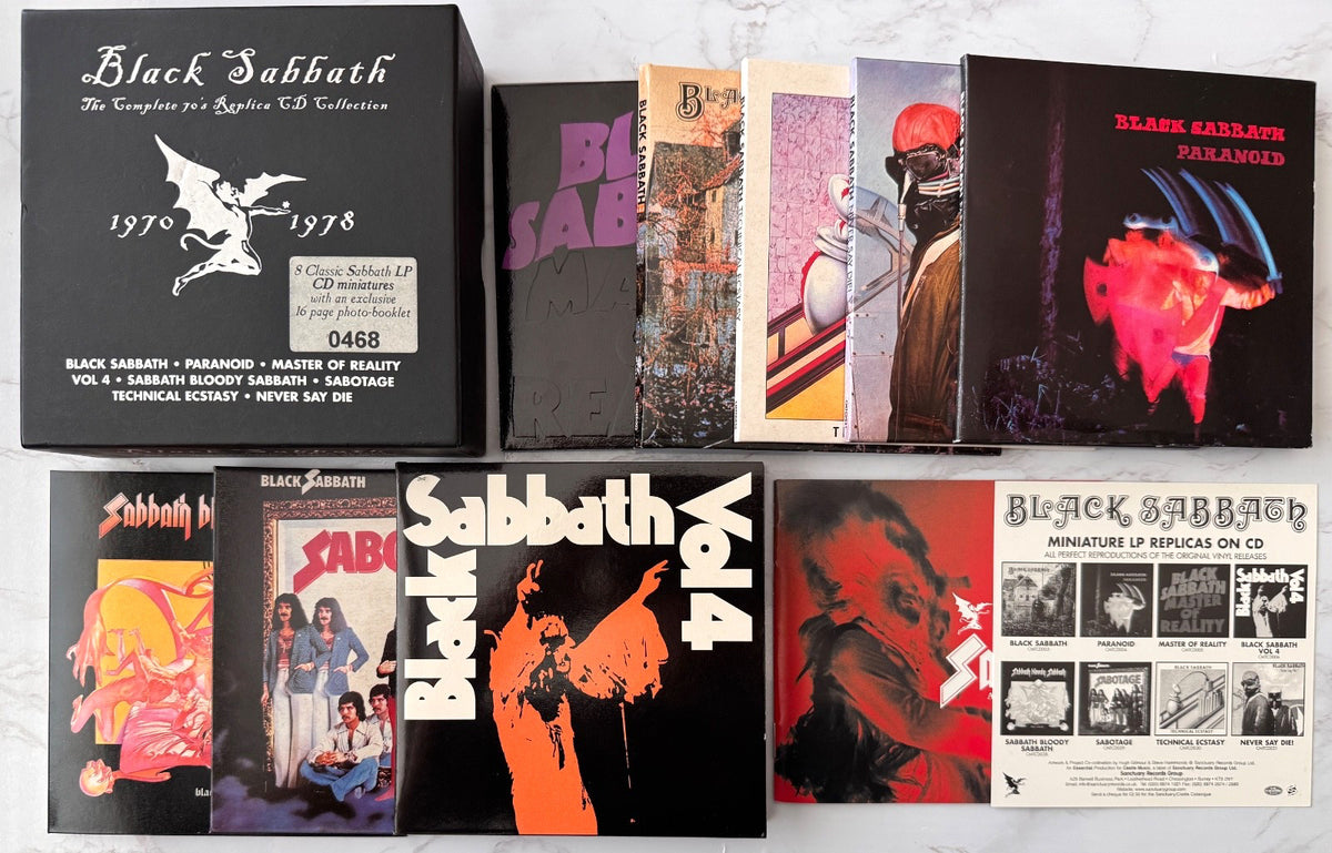 Black Sabbath – The Complete 70s Replica Collection 8 (Numbered, Box Set) (2001) [UK PRESS]