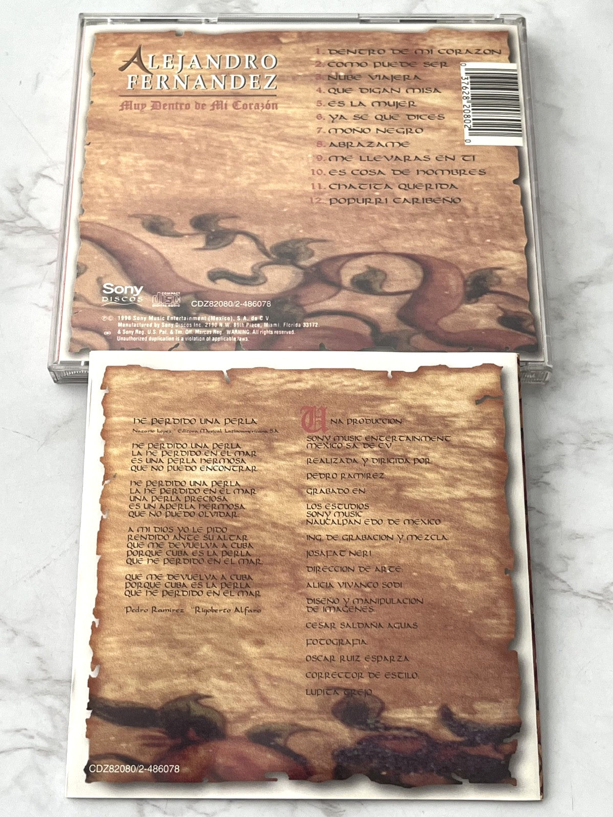 Alejandro Fernandez – Muy Dentro De Mi Corazon (1996) [ORIGINAL USA PRESS]