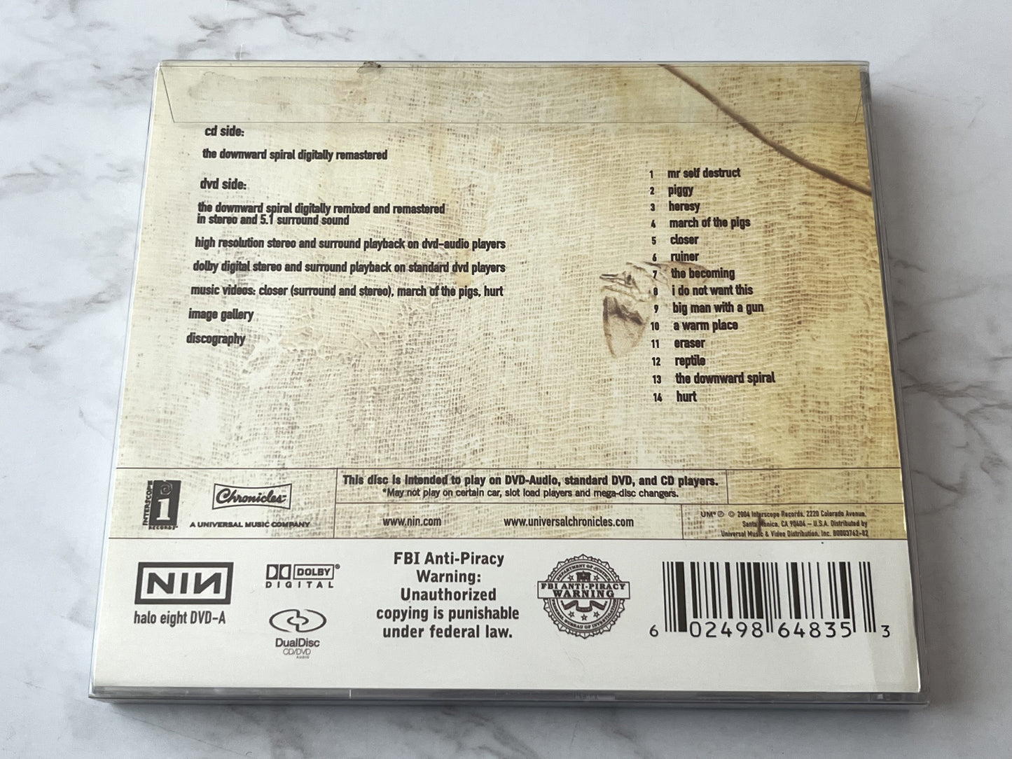 Nine Inch Nails – The Downward Spiral (DualDisc, CD/DVD) (2004)