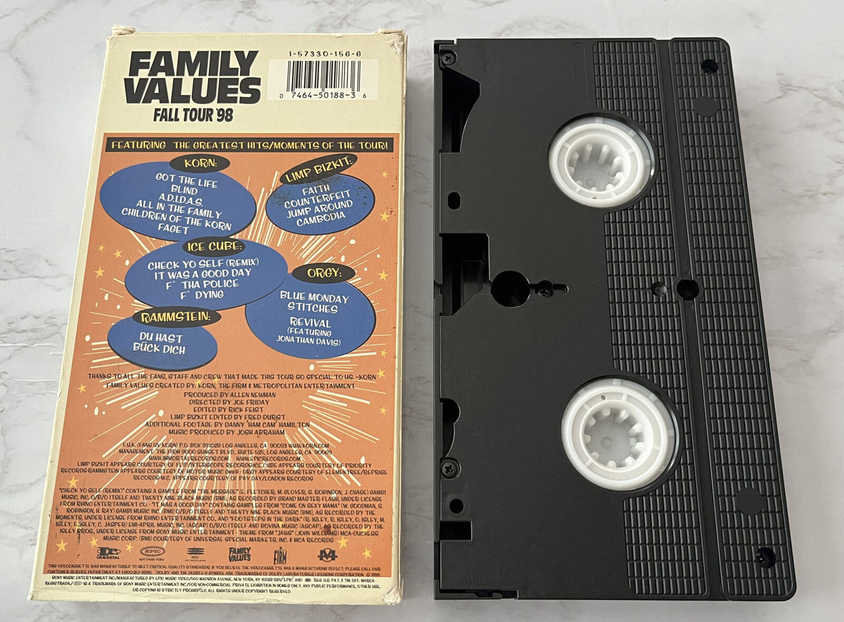 Family Values Fall Tour '98 VHS 1999 Immortal EV 50188 Korn, Rammstein (1999)