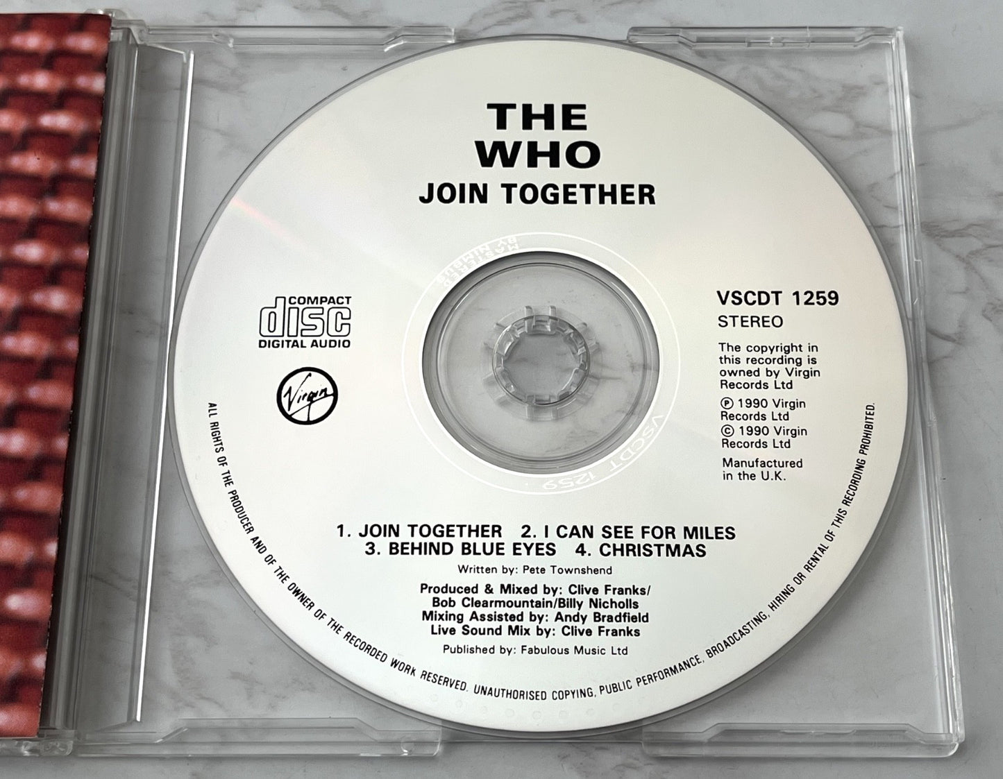 The Who – Join Together (1990) [UK PRESS]