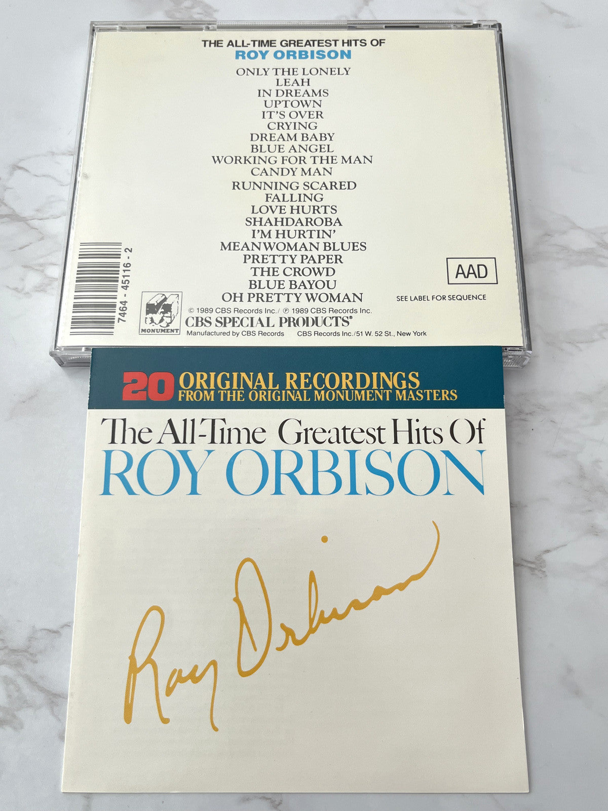 Roy Orbison – The All Time Greatest Hits Vol. 1 & 2