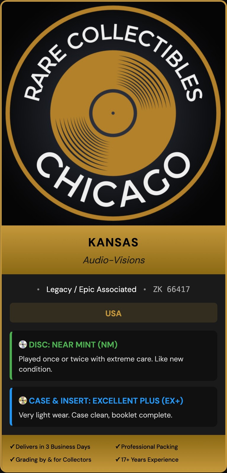 Kansas – Audio Visions