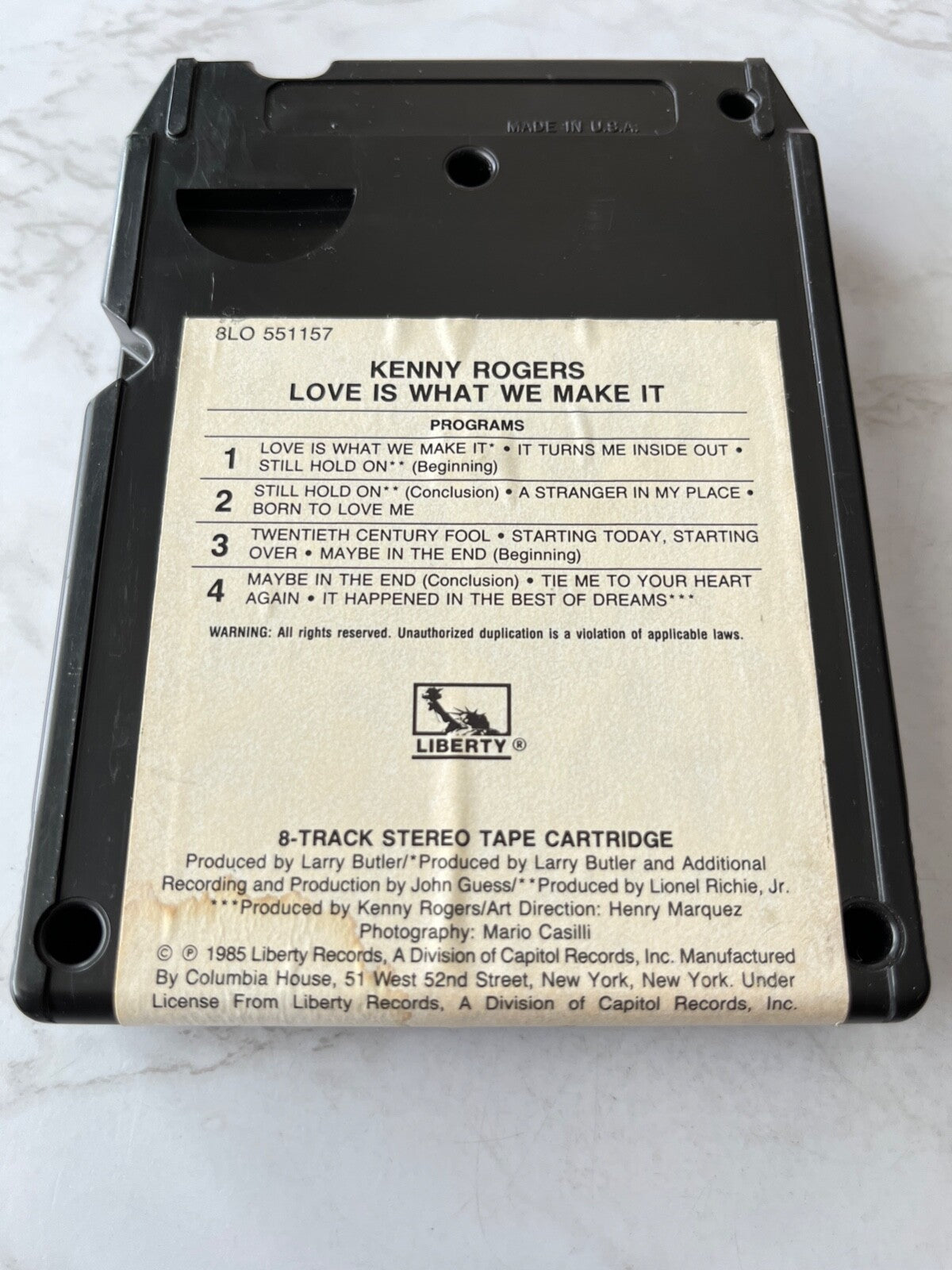 Kenny Rogers – Love Is What We Make It (1985)