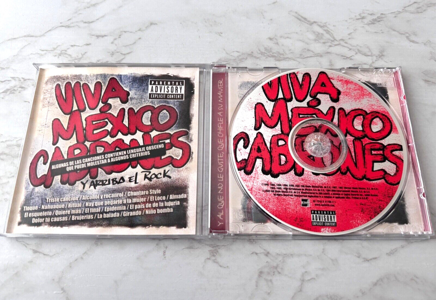 Various, El Tri, La Lupita, La Castañeda, El Gran Silencio – Viva México Cabrones Y Arriba El Rock (2002) [ORIGINAL USA PRESS]