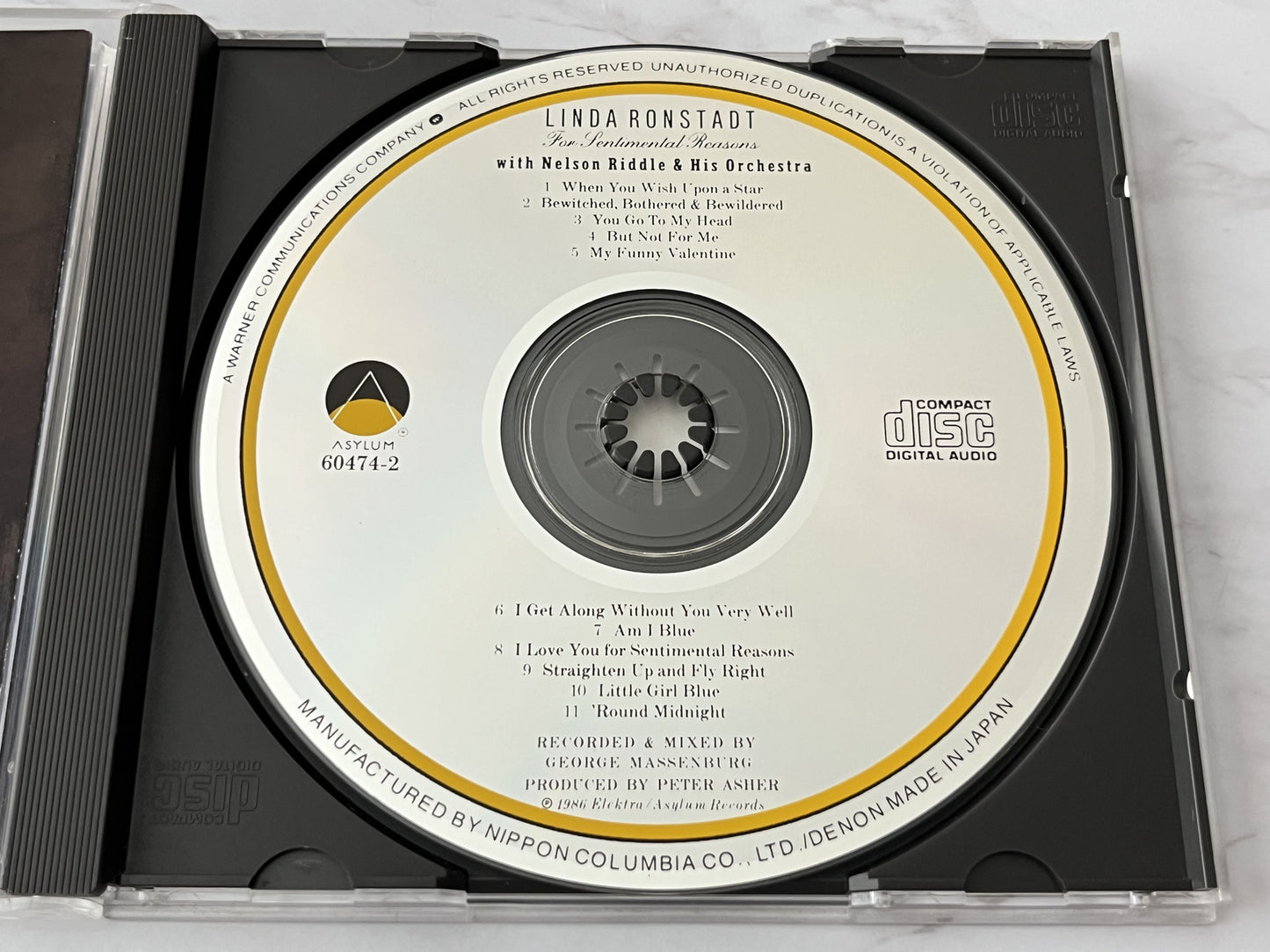 Linda Ronstadt – For Sentimental Reasons (1986) [JAPAN TARGET ERA]