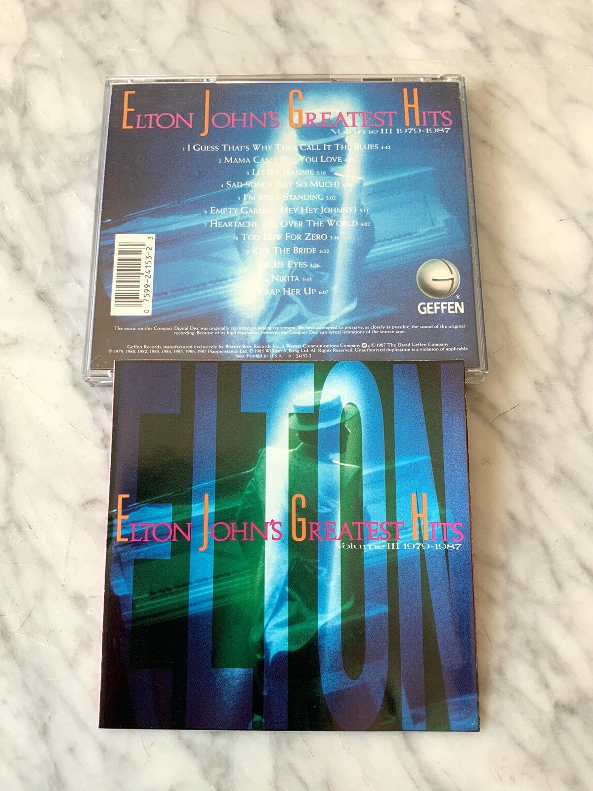 Elton John – Elton John's Greatest Hits Volume III 1979-1987 (1987) [DADC PRESS]