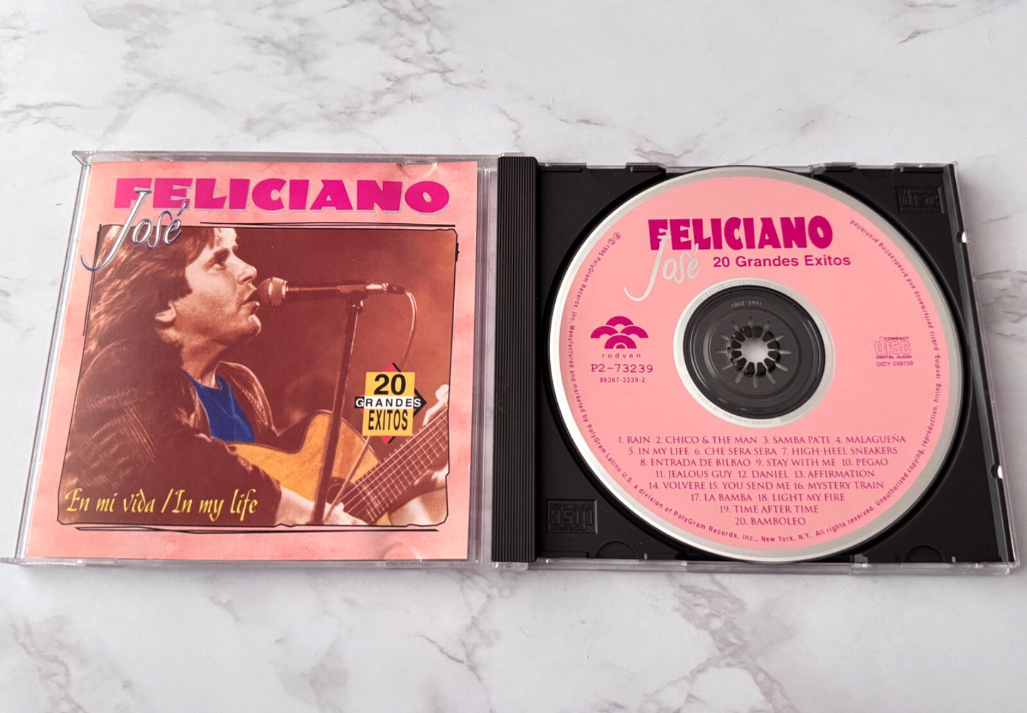 Jose Feliciano – 20 Grandes Exitos (1995) [ORIGINAL USA PRESS]
