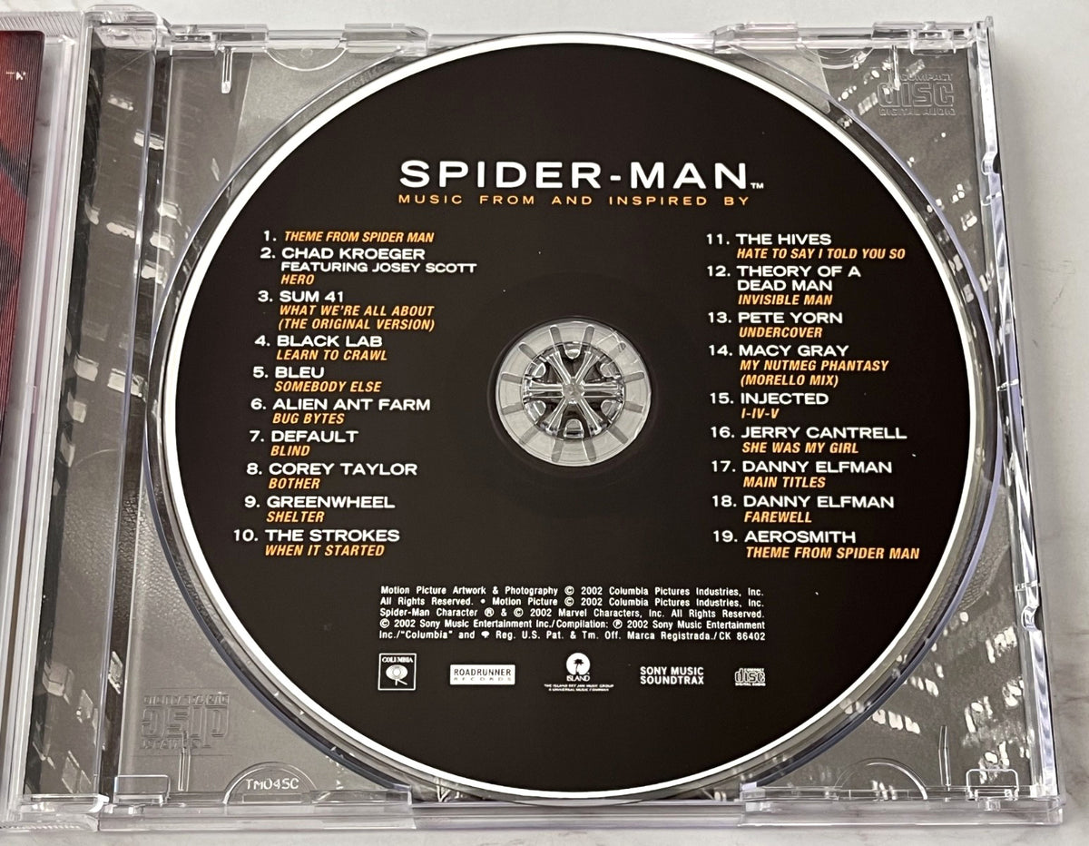 Aerosmith, The Strokes, Various, Corey Taylor, The Hives – Spider Man Music From And Inspired By (2002)