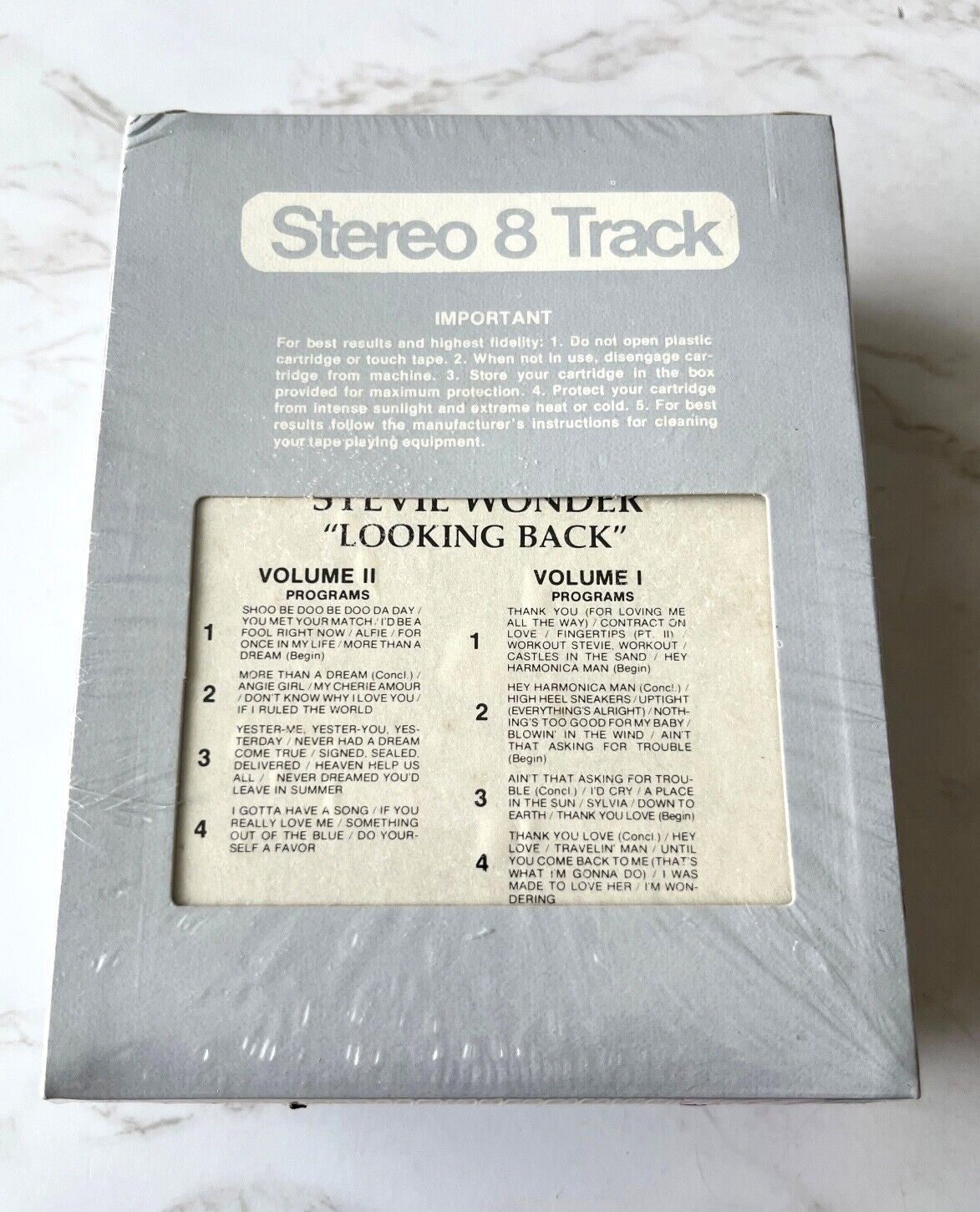 Stevie Wonder – Looking Back 2 8-track Tape Set (1977)