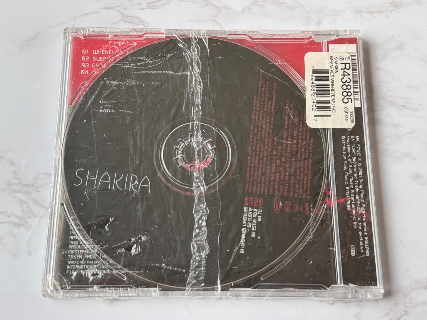 Shakira – Whenever Wherever (Maxi Single) (2002) [UK PRESS]