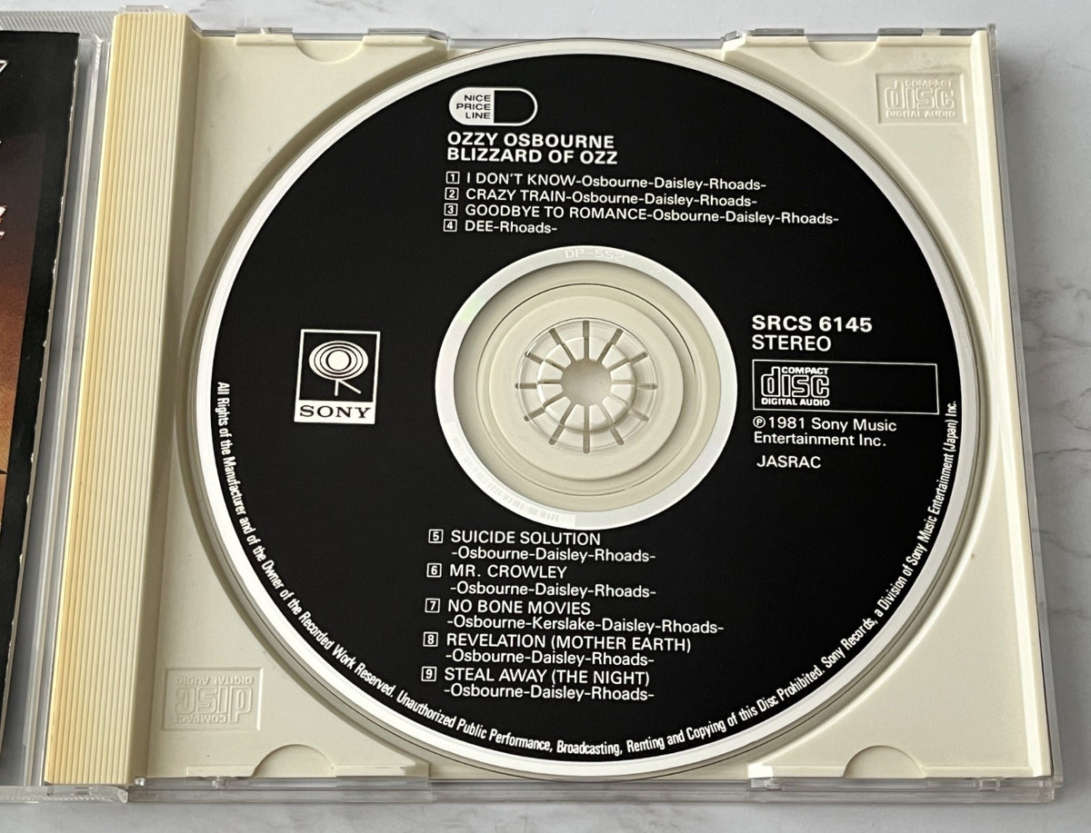 Ozzy Osbourne – Blizzard Of Ozz (OBI) (1991)