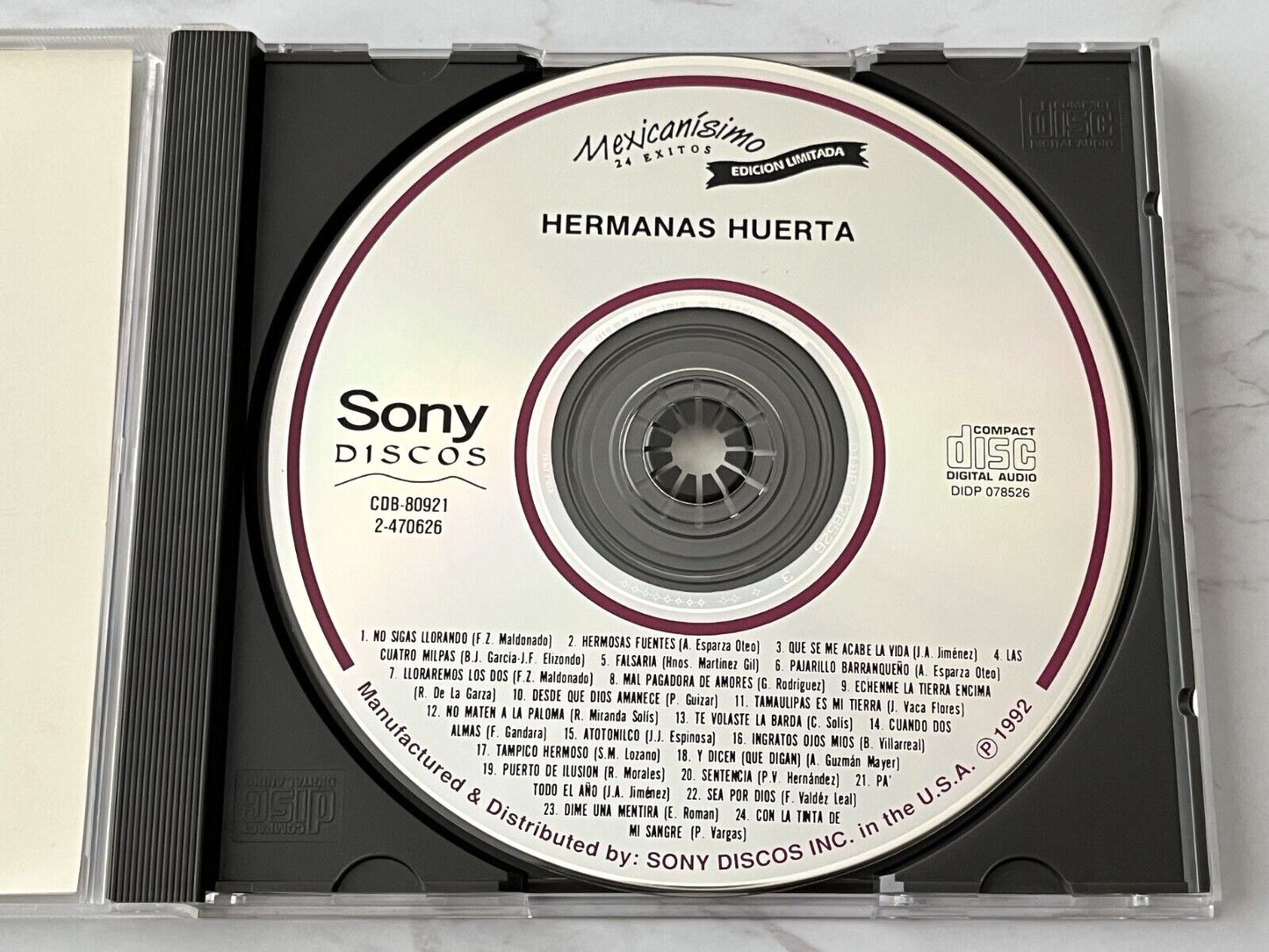 Hermanas Huerta – 24 Exitos (1992) [ORIGINAL USA PRESS]
