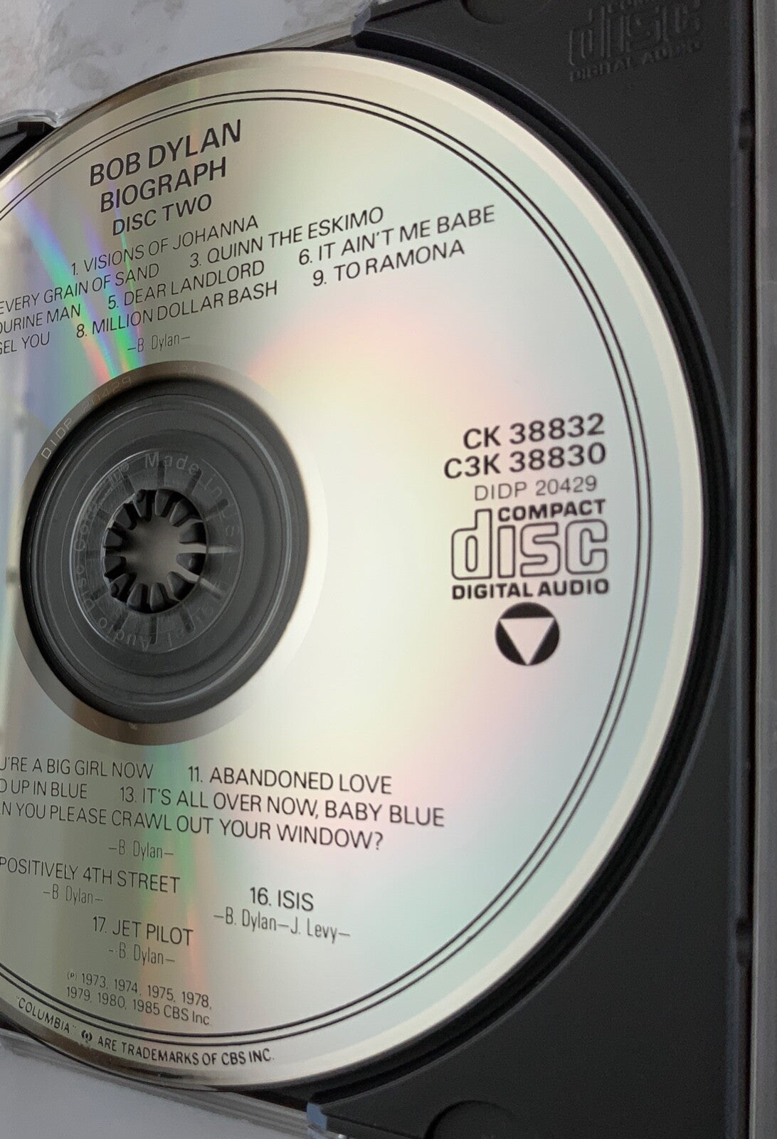 Bob Dylan – Biograph [DADC PRESS]