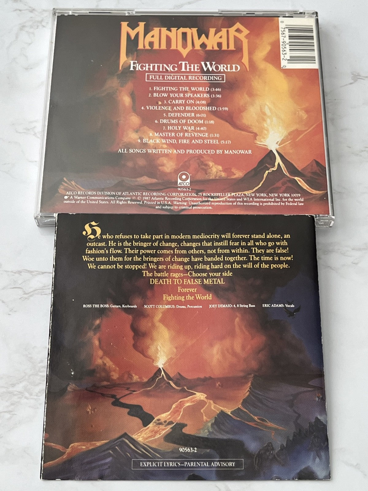 Manowar – Fighting The World (1987) [ORIGINAL USA PRESS]