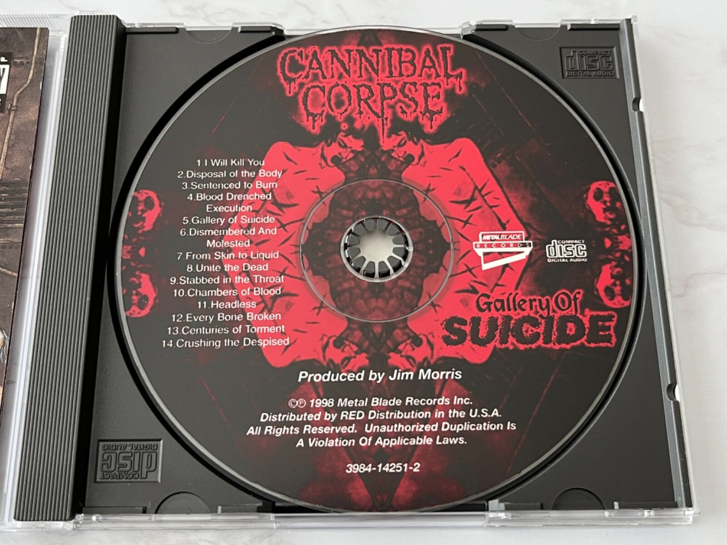 Cannibal Corpse – Gallery Of Suicide (1998) [ORIGINAL USA PRESS]