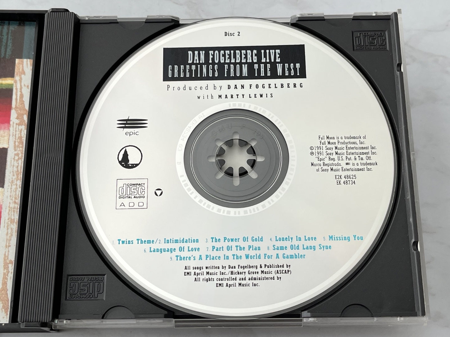 Dan Fogelberg – Live Greetings From The West (1991) [ORIGINAL USA PRESS]