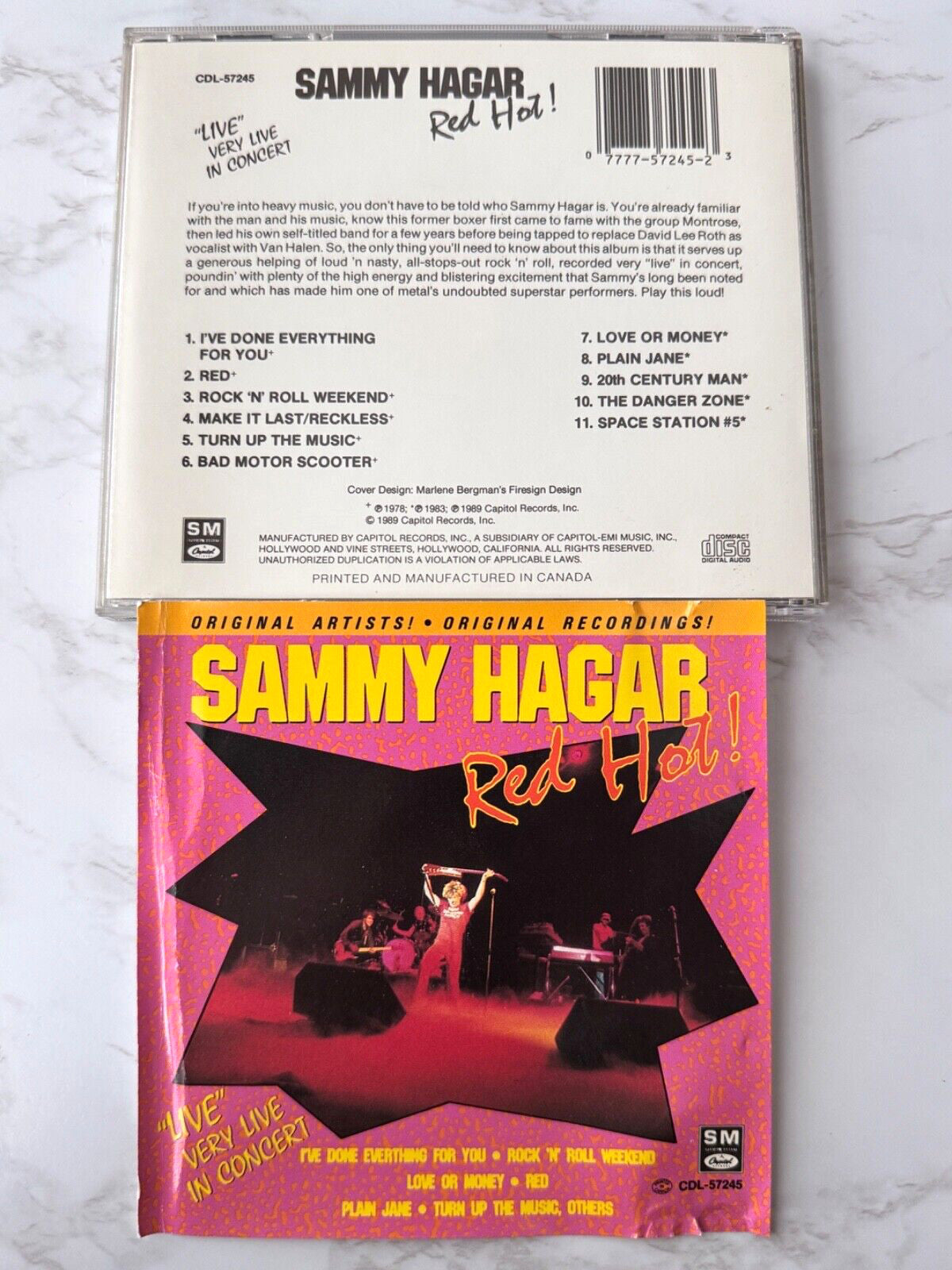 Sammy Hagar – Red Hot (1989) [CANADA PRESS]
