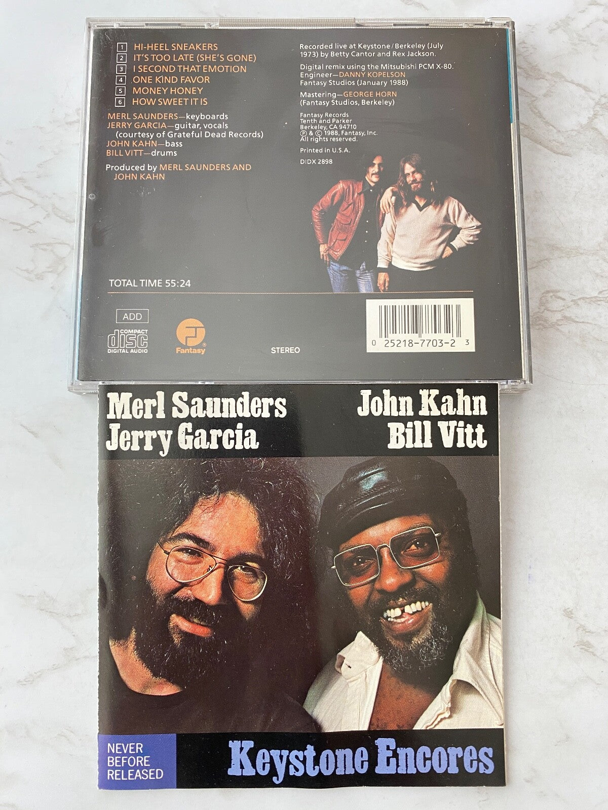 Jerry Garcia, Merl Saunders – Jerry Garcia Keystone Encores (1988) [ORIGINAL USA PRESS]