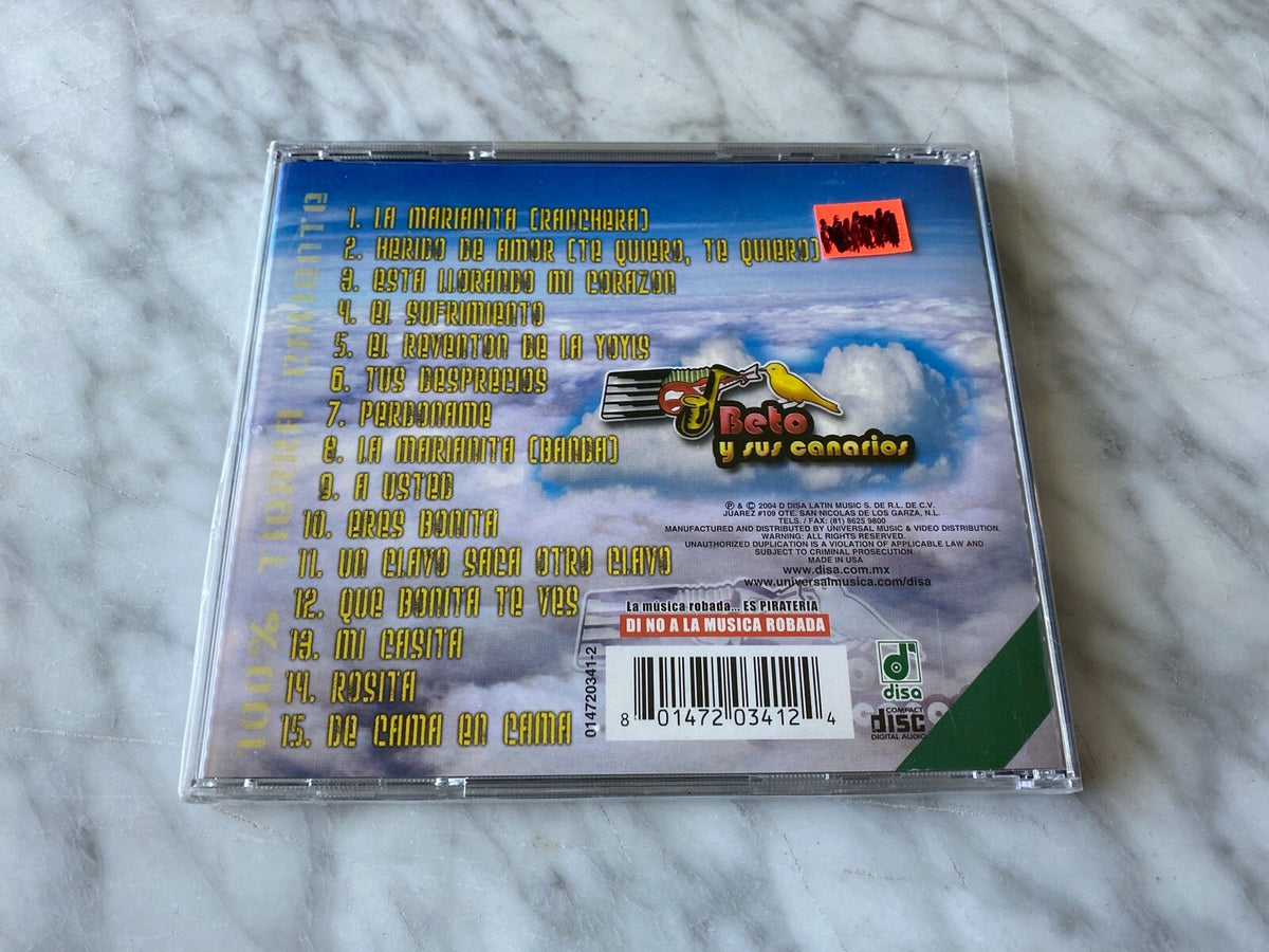 Beto Y Sus Canarios – 100% Tierra Caliente (2004) [ORIGINAL USA PRESS]