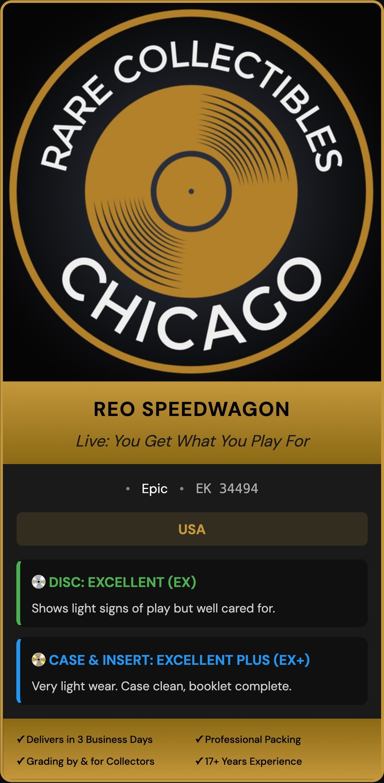 REO Speedwagon – Live You Get What You Play For