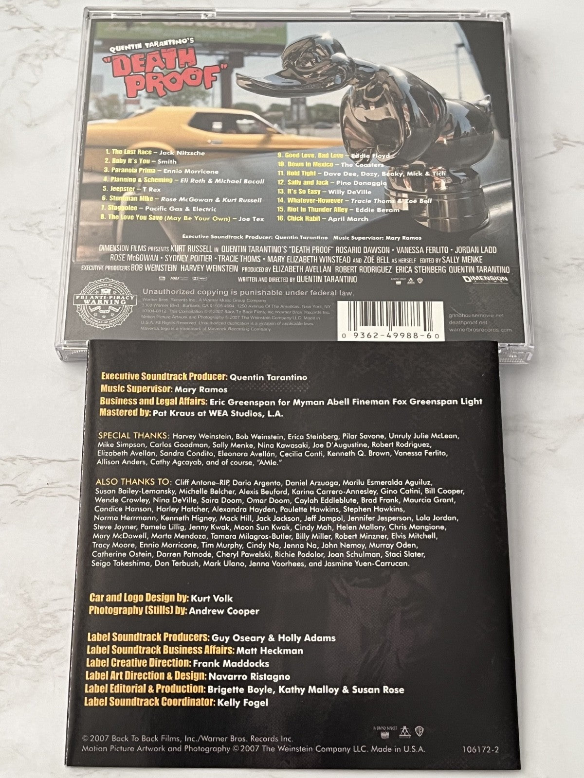 Ennio Morricone, Various, T-Rex – Quentin Tarantino's Death Proof Soundtrack (2007) [ORIGINAL USA PRESS]