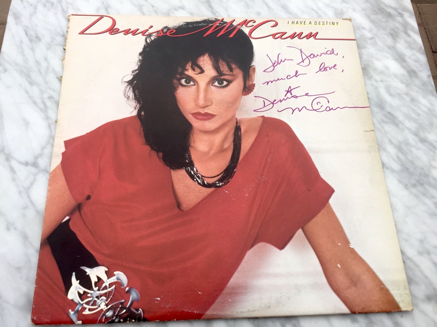 Denise McCann I Have A Destiny LP SIGNED! 1979 RCA AUTOGRAPHED! EXCELLENT RARE!