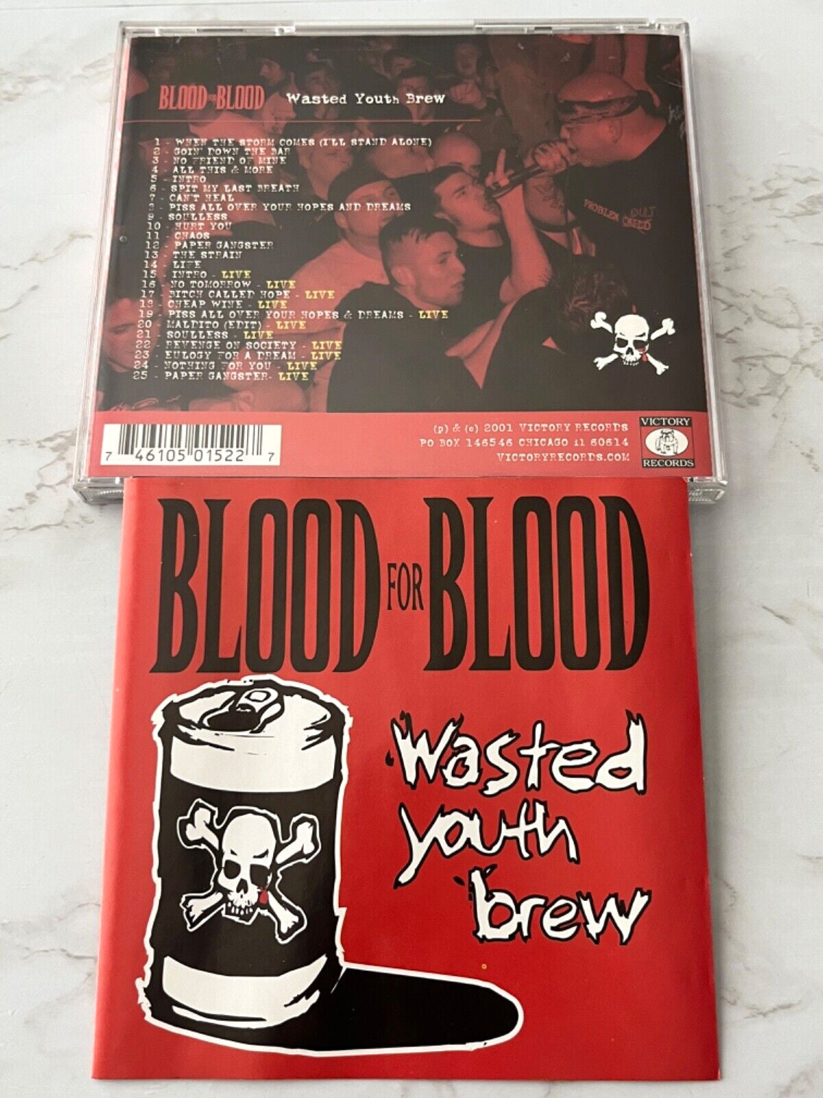 Blood For Blood – Wasted Youth Brew (2001) [ORIGINAL USA PRESS]